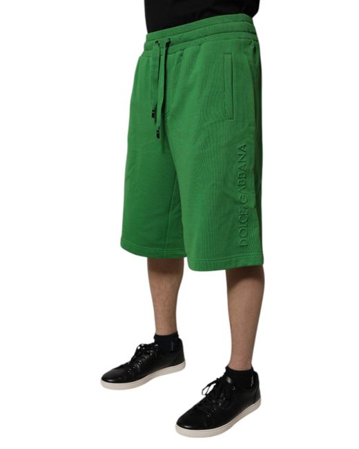 Dolce & Gabbana Green Sweatshorts Casual Style for men