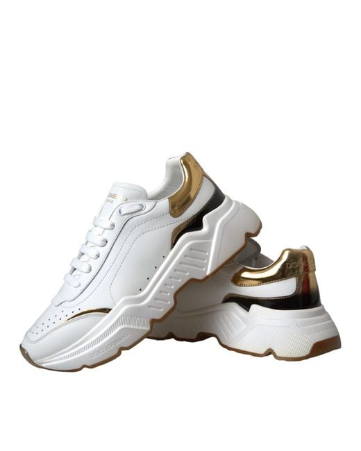 Dolce & Gabbana White Low Top Daymaster Sneakers Shoes (Pre-Owned)