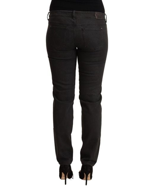 Ermanno Scervino Black Chic Low Waist Skinny Denim