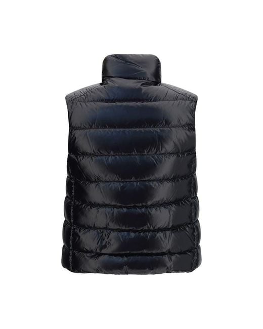 Moncler Blue Black Polyamide Sleeveless Jacket