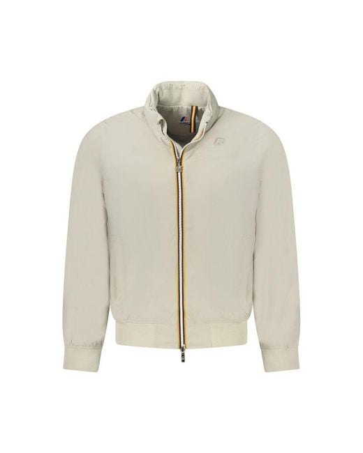 K-Way White Nylon Jacket for men