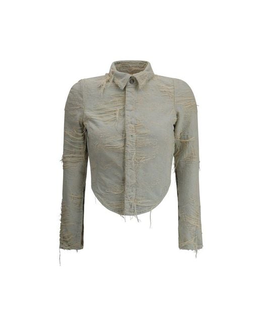 DIESEL De-madeline-fsg Shirt - M in Gray | Lyst