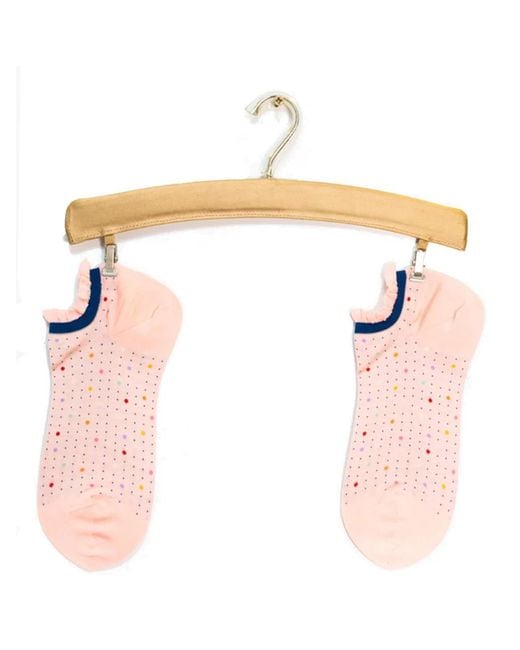 Antipast Pink Short Socks Pois