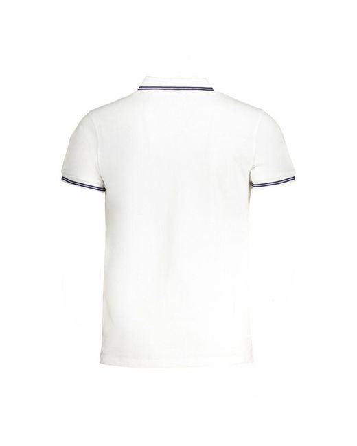 Roberto Cavalli White Cotton Polo Shirt for men