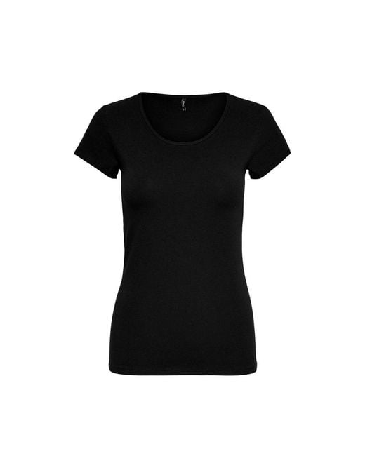 ONLY Black Cotton T