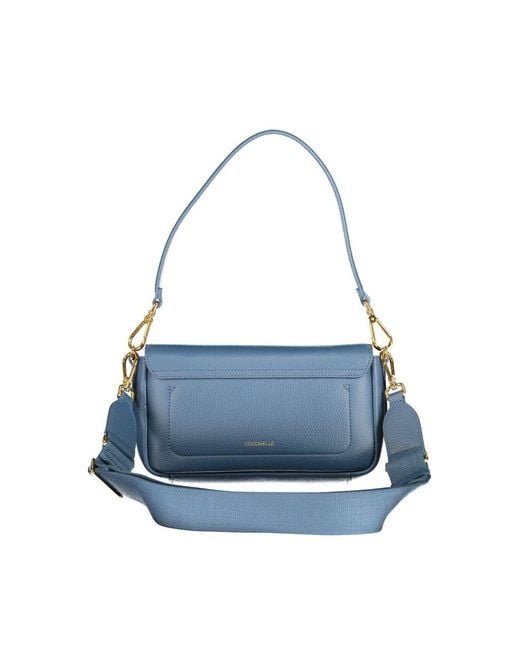 Coccinelle Blue Leather Handbag