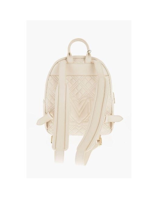 Moschino Natural Beige Polyethylene Backpack