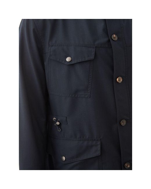 Lardini Blue Wool Jacket for men