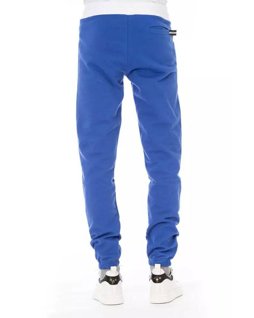 Baldinini Blue Elegant Fleece Sport Pants for men