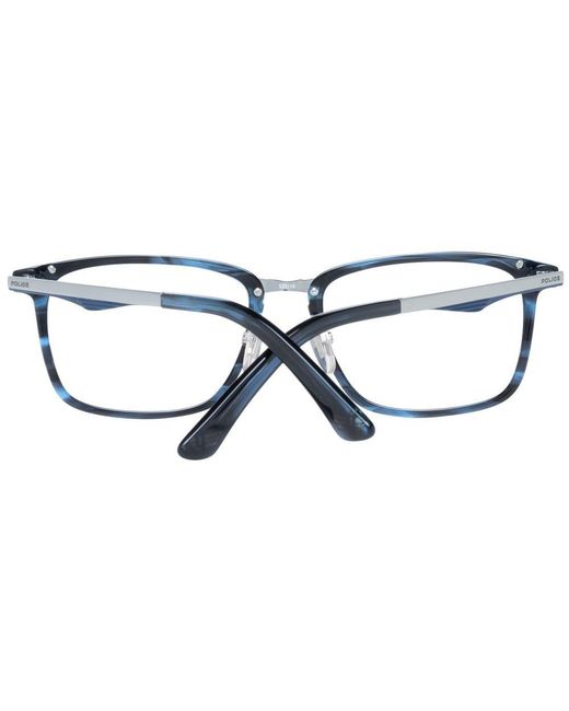 Police Blue Plastic Glasses (frames) for men