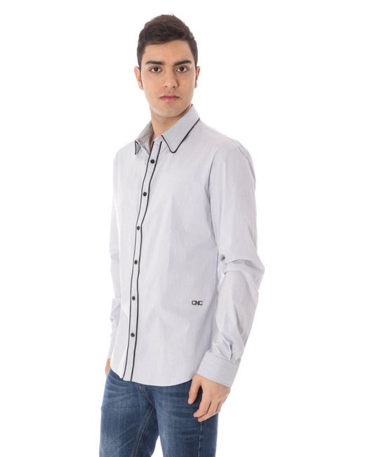 CoSTUME NATIONAL White Cotton Shirt for men