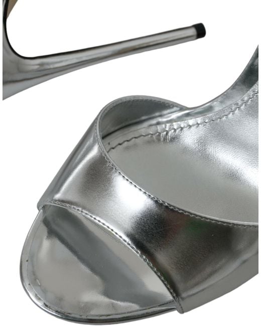 Dolce & Gabbana Metallic High Heel Sandals