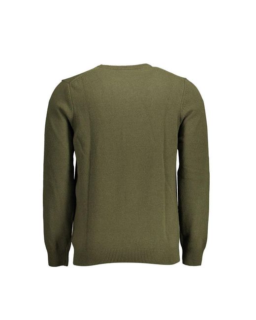 Lyle & Scott Green Wool Sweater for men