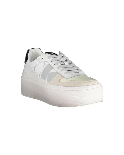 Calvin Klein White Polyester Sneaker