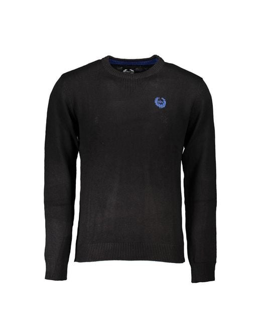 Gianmarco Venturi Black Cotton Men's Sweater for men