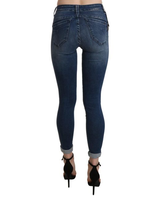 Ermanno Scervino Blue Chic High Waist Cropped Jeans