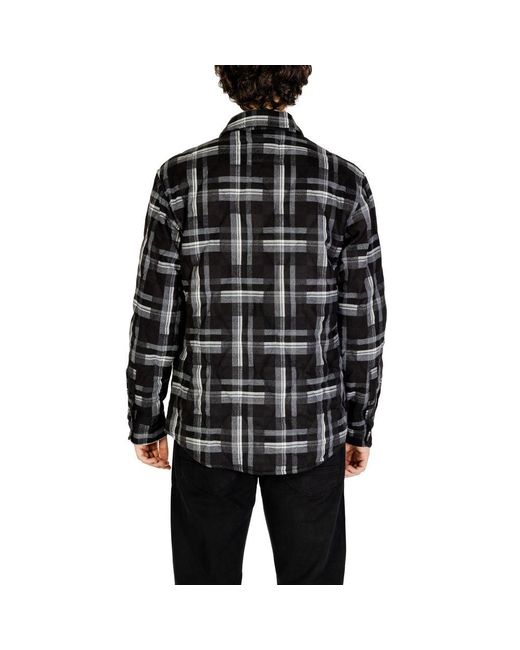 Gianni Lupo Black Polyester Jacket for men