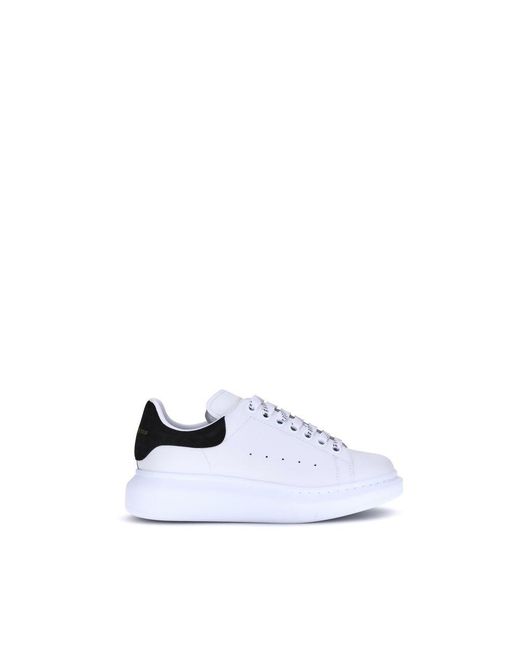 McQueen White Leather Sneakers