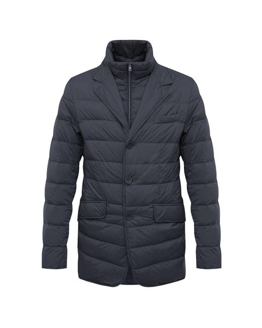 Herno Blue Polyamide Jacket for men