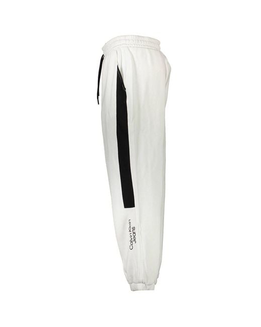 Calvin Klein White Cotton Men's Sweatpant for men