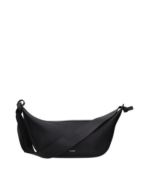 Jil Sander Black Leather Shoulder Bag