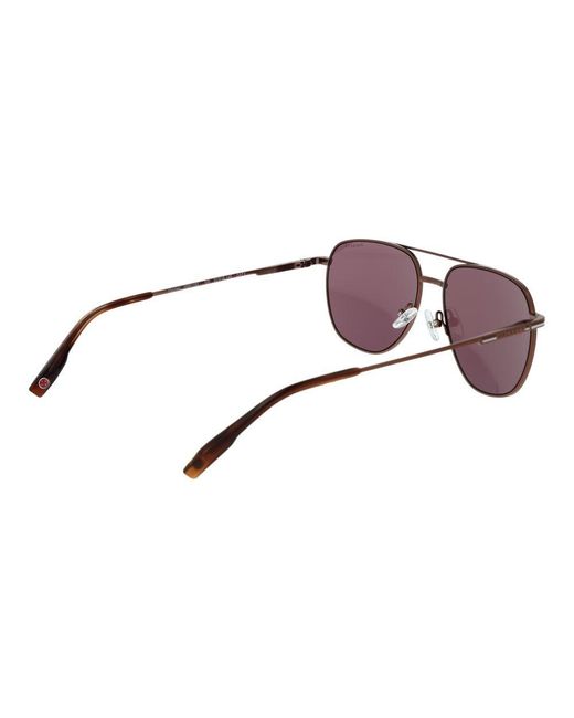Hackett Brown Metal Sunglasses for men