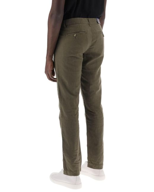Polo Ralph Lauren Green Linen And Cotton Blend Pants For for men