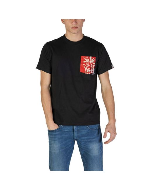 Replay Black Cotton T for men