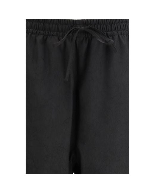 Rohe Black Polyester Joggers (workout Pants)