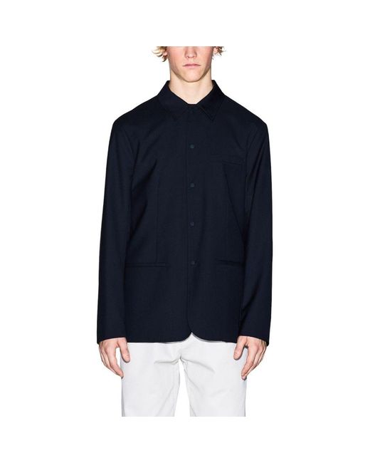 ARMANI EXCHANGE Blue Black Polyester Blazer for men