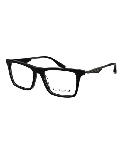 Trussardi Black Acetate Glasses (frames) for men