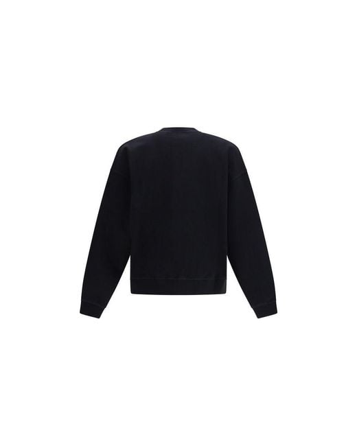 DSquared² Blue Black Cotton Sweatshirt for men