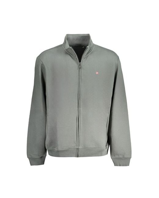 Napapijri Gray Cotton Sweater for men
