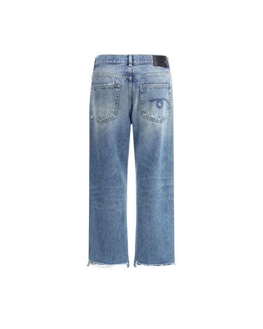 R13 Blue Boyfriend Jeans