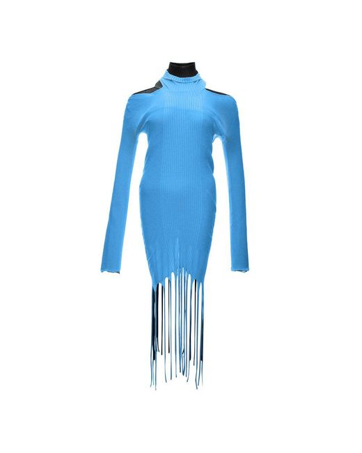 Bottega Veneta Blue Cotton Casual Dress