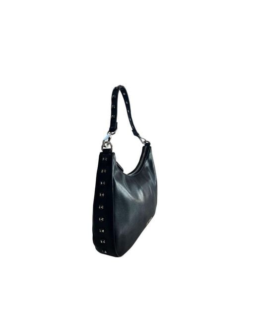 Twinset Blue Black Polyurethane Shoulder Bag