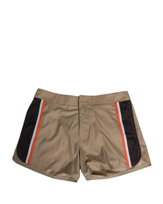 Dolce & Gabbana Brown Cotton Blend Mid Length Boxer Underwear Silk Clothing for men
