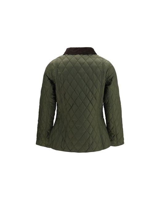 Barbour Green Bicolor Polyamide Shell Jacket