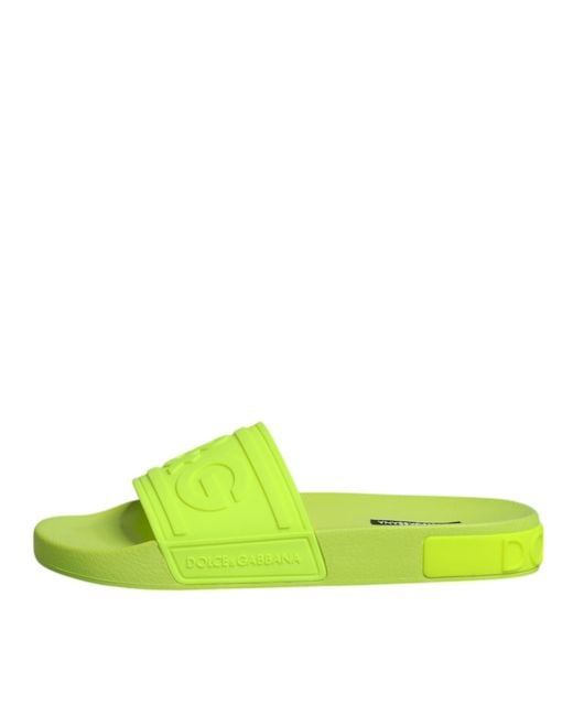Dolce & Gabbana Green Sliders