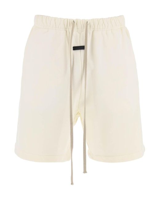 Fear Of God Natural Cotton Terry Sports Bermuda Shorts for men