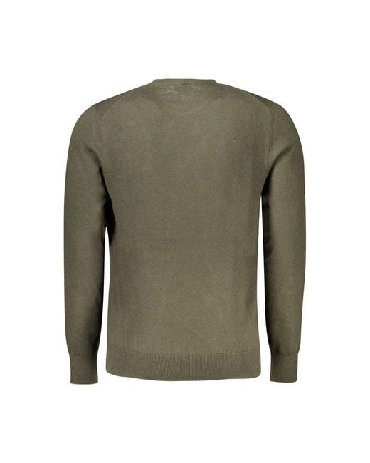 North Sails Green Cotton Sweater for men