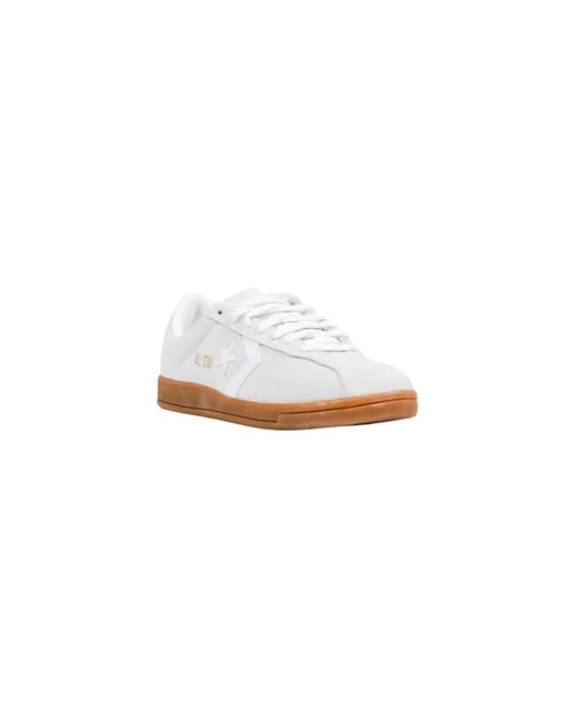 Converse White Leather Low Top Sneakers