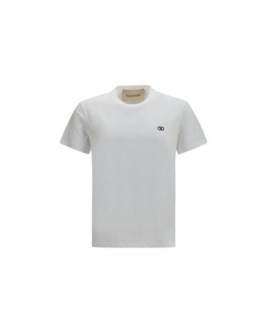 Valentino Gray White Cotton T for men