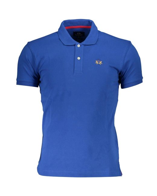 La Martina Blue Cotton Undefined for men