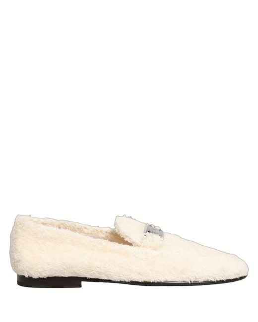Dolce & Gabbana Natural White Fur Shearling Men Dress Loafers Shoes for men