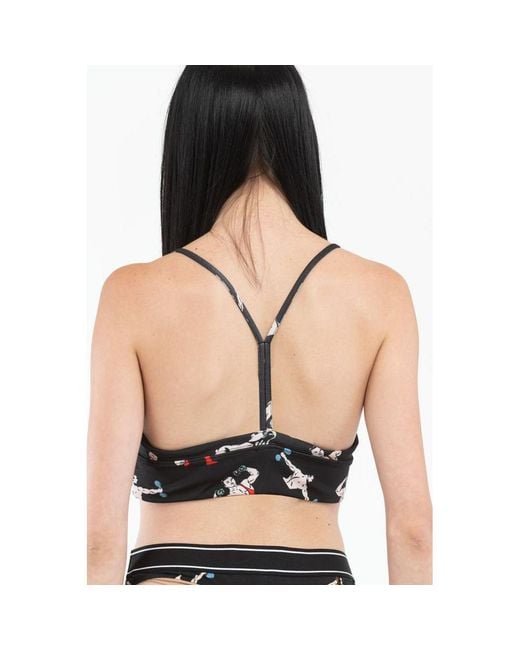 Moschino Black Polyester Tank Tops