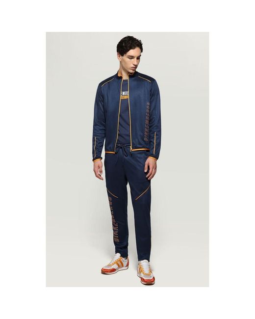 Bikkembergs Blue Cotton Sweatshirt for men