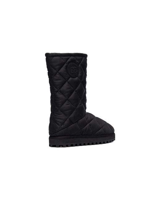 Dolce & Gabbana Black Nylon Boot for men