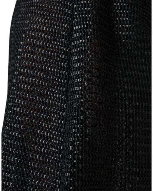 Dolce & Gabbana Black Viscose High Waist Pencil Cut Skirt