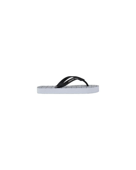 ARMANI EXCHANGE Blue White Rubber Flip
